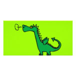 Green Cartoon Dragon Picture Card