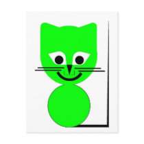 Green Cat postcards