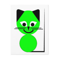 Green Cat postcards