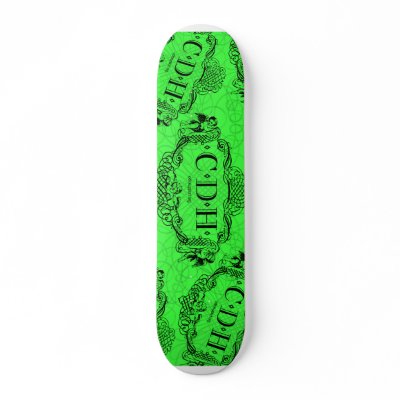 Green CDH Awareness Skateboard by cherubs