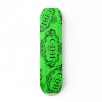 Green CDH Awareness Skateboard by cherubs Green CDH Awareness Skateboard
