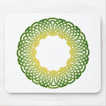 Green Celtic Circle Knotwork Mousepads mousepads