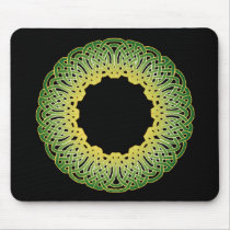 Green Celtic Circle Knotwork Mousepads mousepads
