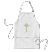 Green Celtic Cross aprons