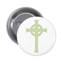 Green Celtic Cross buttons