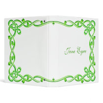 Green Celtic Design Avery Binder
