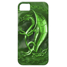 Green Celtic Dragon iPhone 5 Cases