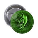 Green Celtic Dragon Pins