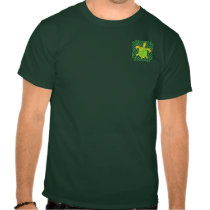 Green Celtic Knot Turtle 2-Sided Dark Shirts