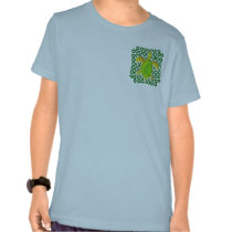 Green Celtic Knot Turtle 2-Sided Kids' Shirts