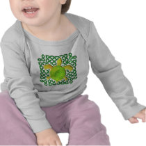 Green Celtic Knot Turtle Infant Longsleeve Tee Shirt