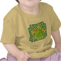 Green Celtic Knot Turtle Infant T-Shirts