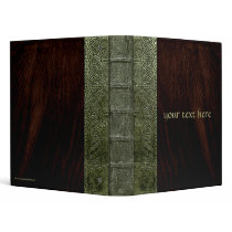 Green Celtic Leather Fantasy Binder
