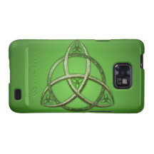 Green Celtic Trinity Knot Galaxy S2 Covers