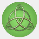 Green Celtic Trinity Knot Sticker