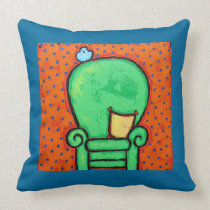 Green chair pillow pillows