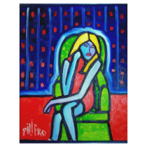 Green Chair Woman by Piliero letterhead