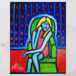 Green Chair Woman by Piliero Personalized Flyer