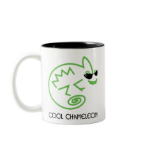 Green Chameleon Mug by cre8iveheart Green Chameleon Mug