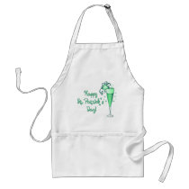 Green Champagne Aprons