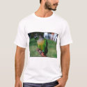 green check conure t-shirts