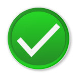 Green Check Mark Sybmol magnets