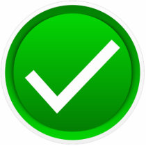 Green Check Mark Sybmol Photo Cutout