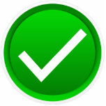 Green Check Mark Symbol Photo Cutout