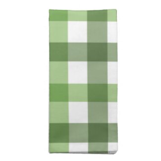 Green Check Napkins