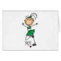 Green Cheerleader cards by stick_figures Green Cheerleader cards