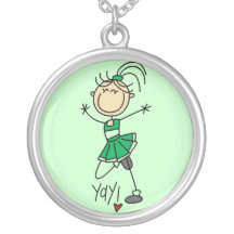 Green Cheerleader Necklace