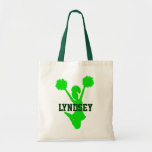 Green Cheerleader Tote Bag