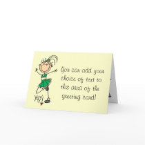 Green Cheerleader Tshirts and Gifts Card