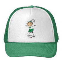 Green Cheerleader Tshirts and Gifts Hat