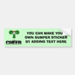 Green Cheerleading T-shirts and Gifts Bumper Stickers Green Cheerleading T-shirts and Gifts Bumper Stickers