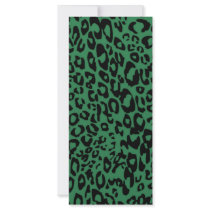 green cheetah personalized rack card