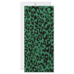 green cheetah personalized rack card