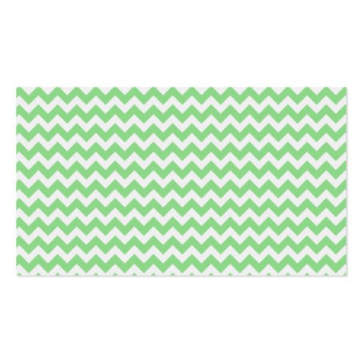Green Chevron Discount Promotional Punch Card Business Card Templates (back side)