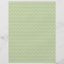 Green Chevron/Zig Zag Scrapbook Paper Personalized Flyer
