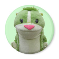 Green Chipmunk Magnet