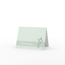 Green Christening Invitation cards