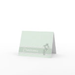 Green Christening Invitation cards