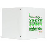 Green Christmas binders