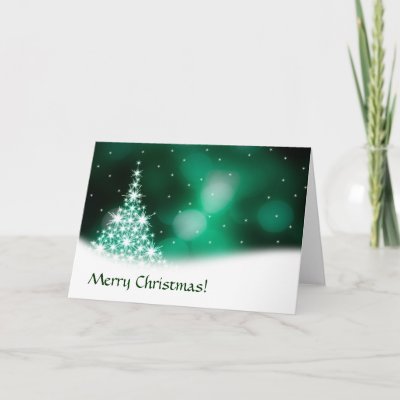 Green Christmas card