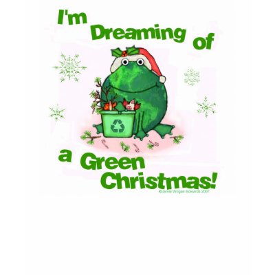 Green Christmas Environmental T-Shirt by jamiecreates1