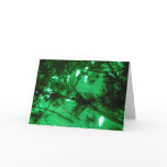 Green Christmas Lights Greeting Card