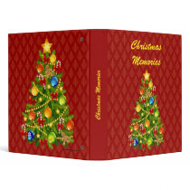 Green Christmas Tree Binder