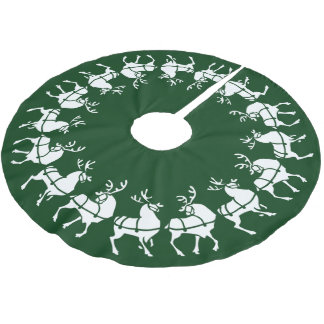 reindeer christmas tree skirts zazzle reindeer christmas tree skirts zazzle