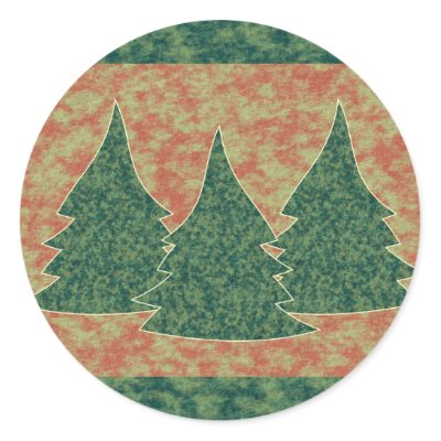 Green Christmas Tree stickers