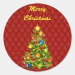 Green Christmas Tree Stickers